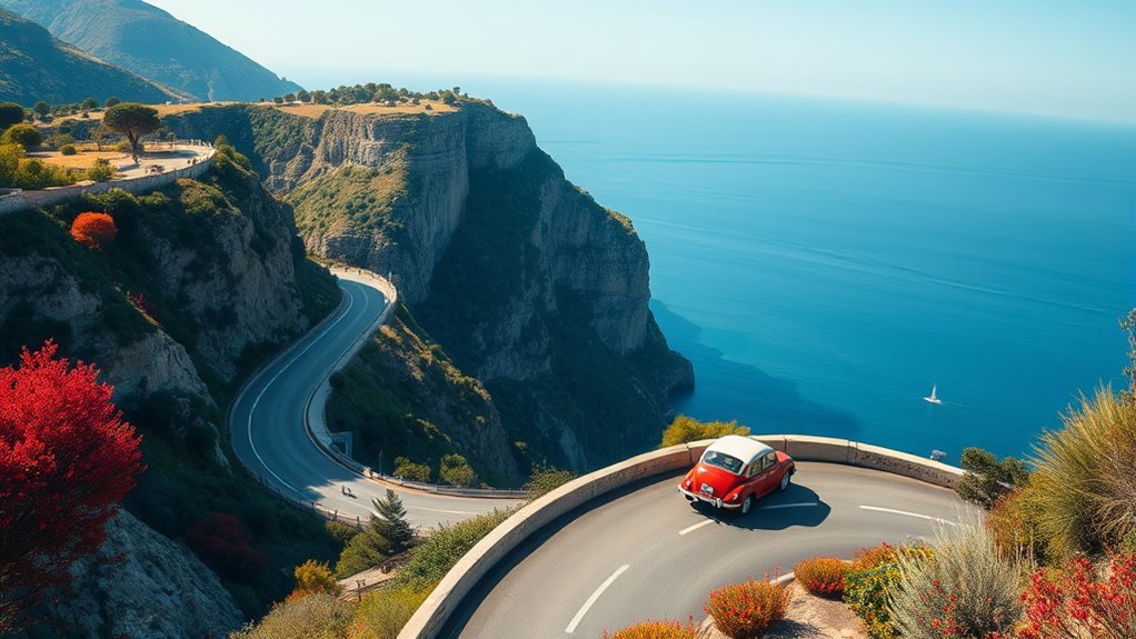 scenic coastal drive italy