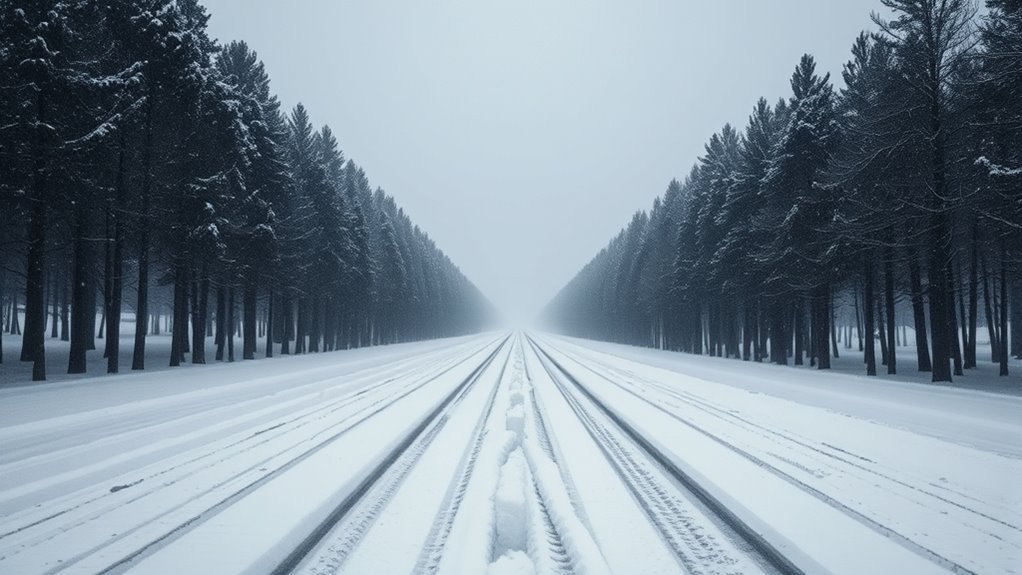 snow squalls reduce visibility
