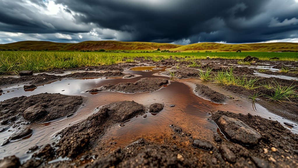 soil saturation affects flooding