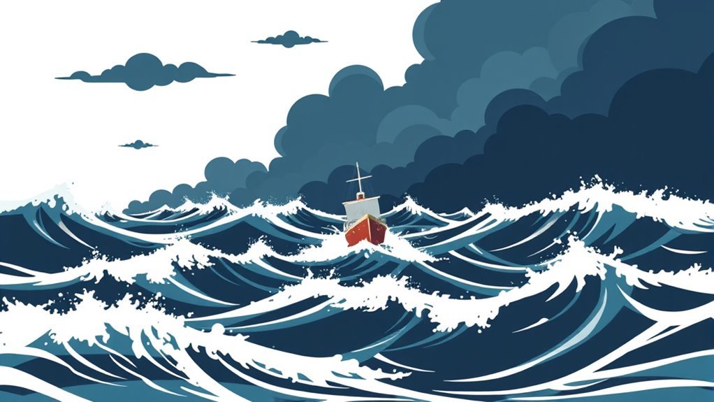 squalls affect vessel stability