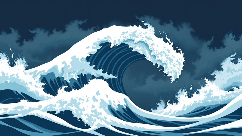 How Squalls Affect Waves and Water Currents in Open Waters